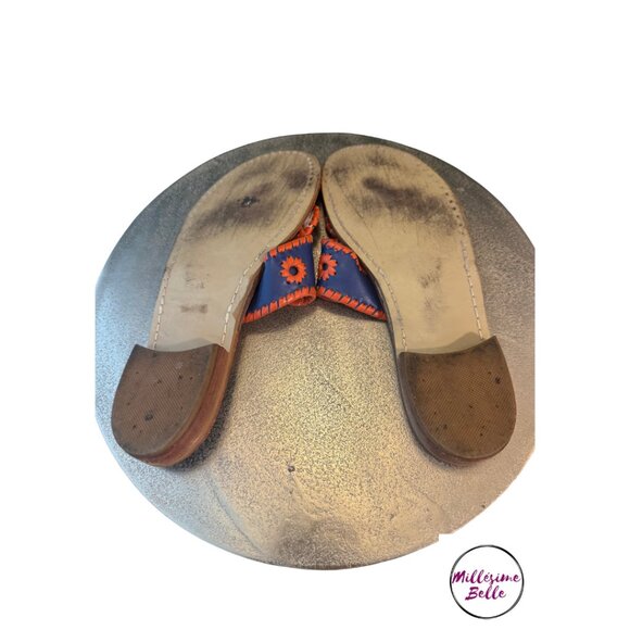 Jack Rogers Orange and Blue Sandals - Picture 4 of 4